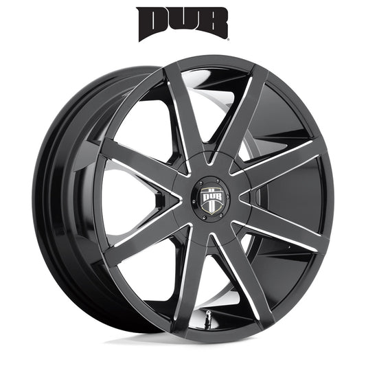 テスラ モデル３ (TESLA Model 3)用 ダブ プッシュ 20x8.5J グロスブラックミルドアクセント ホイール４本セット DUB Push S109 20X8.5 5X4.25/4.5 GL-BLK-MIL 35MM (送料無料)