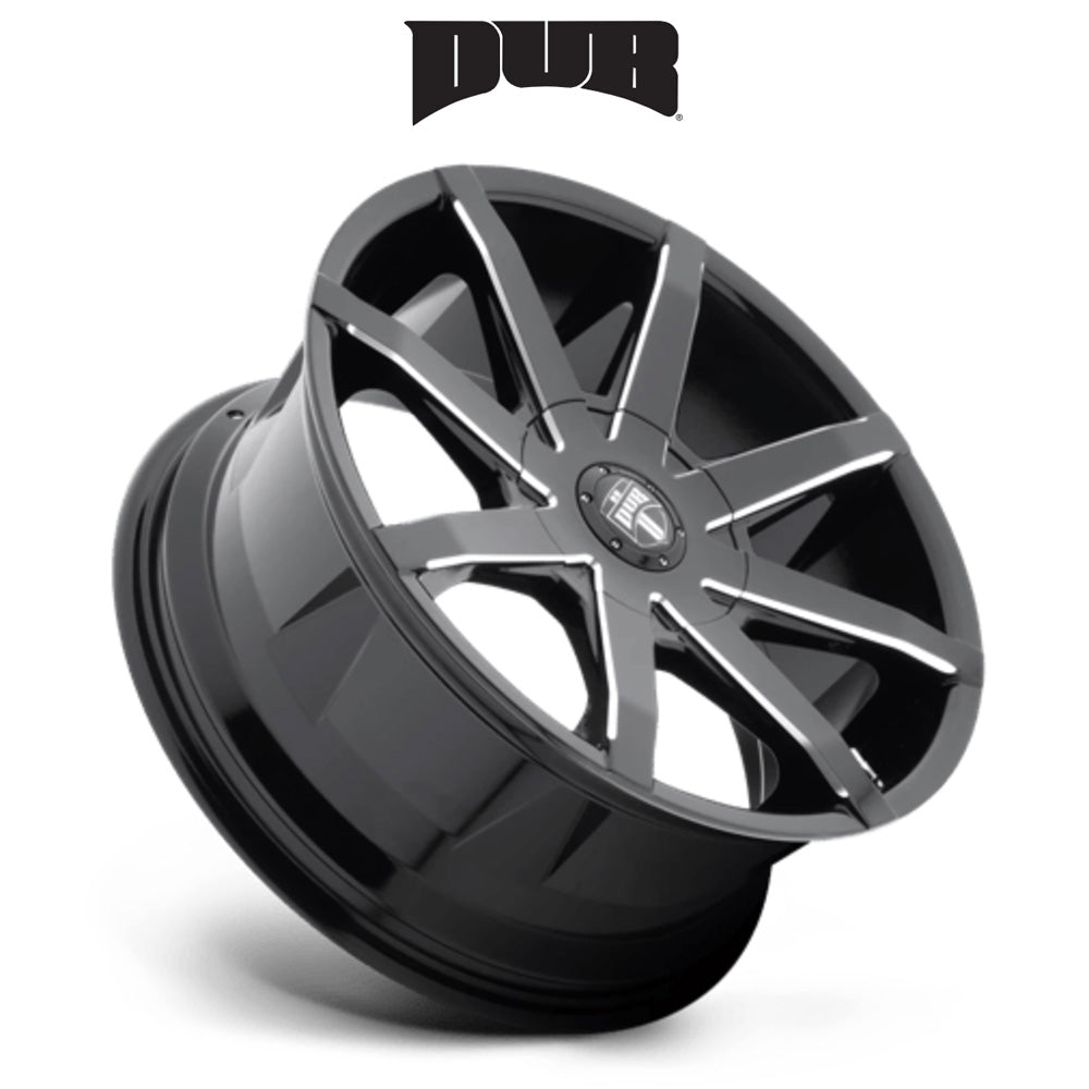 テスラ モデル３ (TESLA Model 3)用 ダブ プッシュ 20x8.5J グロスブラックミルドアクセント ホイール４本セット DUB Push S109 20X8.5 5X4.5/5.0 GL-BLK-MIL 30MM (送料無料)