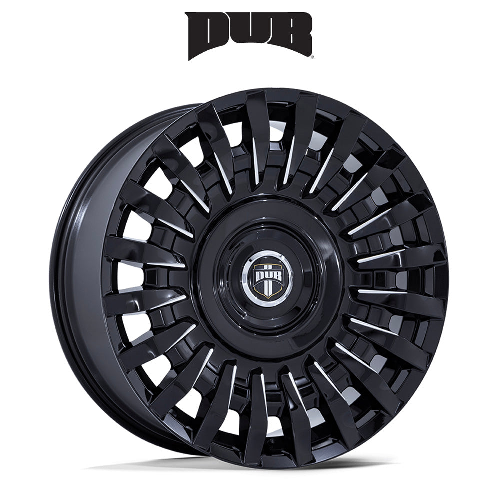 ダッジ チャレンジャー用 ダブ ホンチョウ 22x9J ET 15 フロント、リア グロスブラックミルド ホイール４本セット (消費税、送料込み)