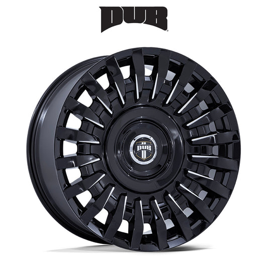 ダッジ チャレンジャー用 ダブ ホンチョウ 22x9J ET 15 フロント、リア グロスブラックミルド ホイール４本セット (消費税、送料込み)