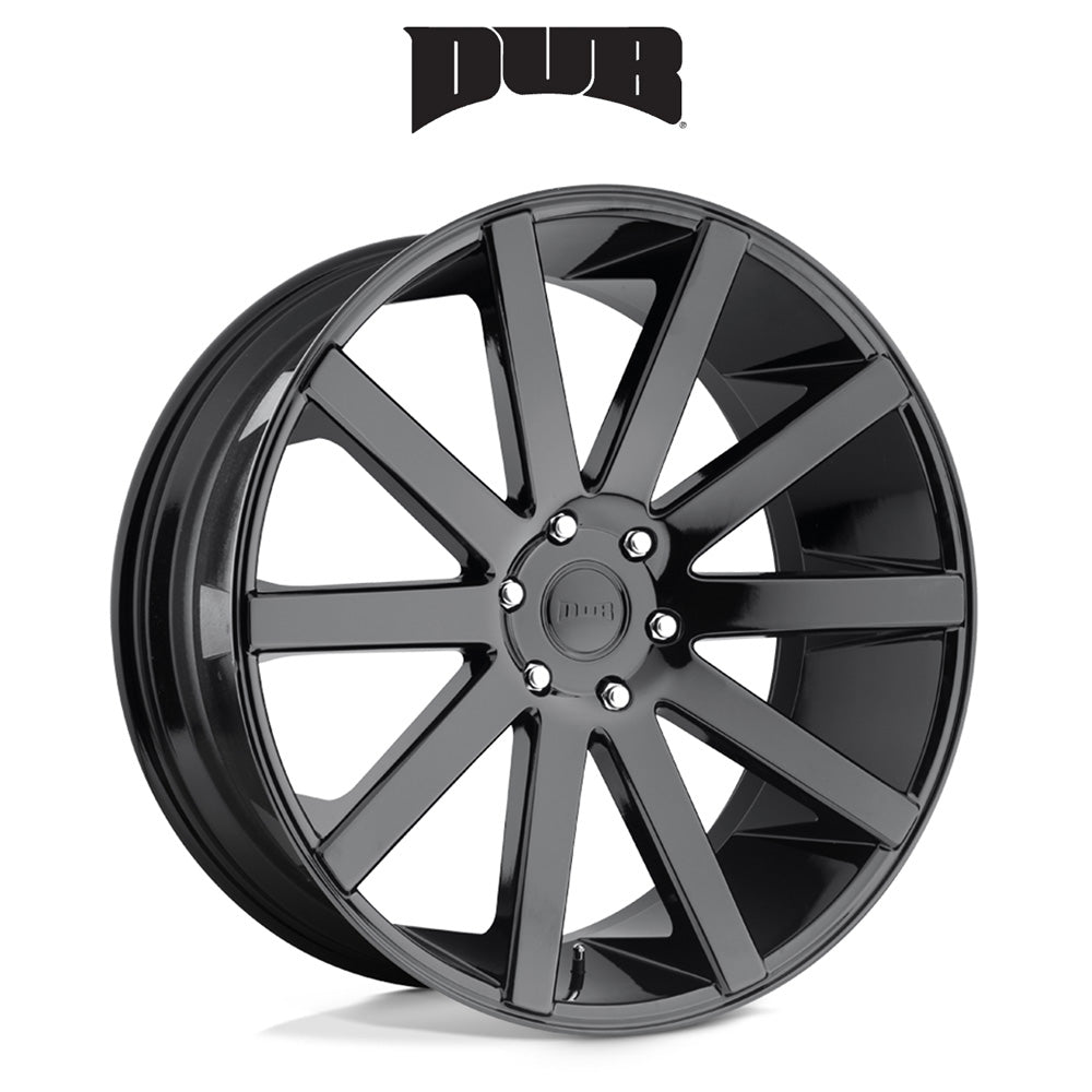キャデラック エスカレード用 ダブ ショット・コーラー 22x9.5J ET 20 フロント、リア グロスブラック ホイール４本セット (消費税、送料込み)