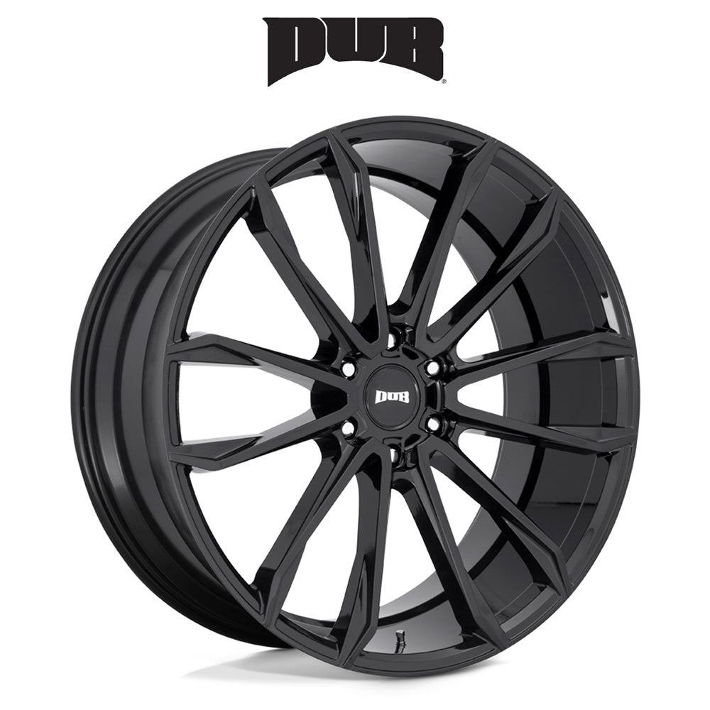キャデラック エスカレード用 ダブ クラウト 24x10J ET 30 フロント、リア グロスブラック ホイール４本セット (消費税、送料込み)