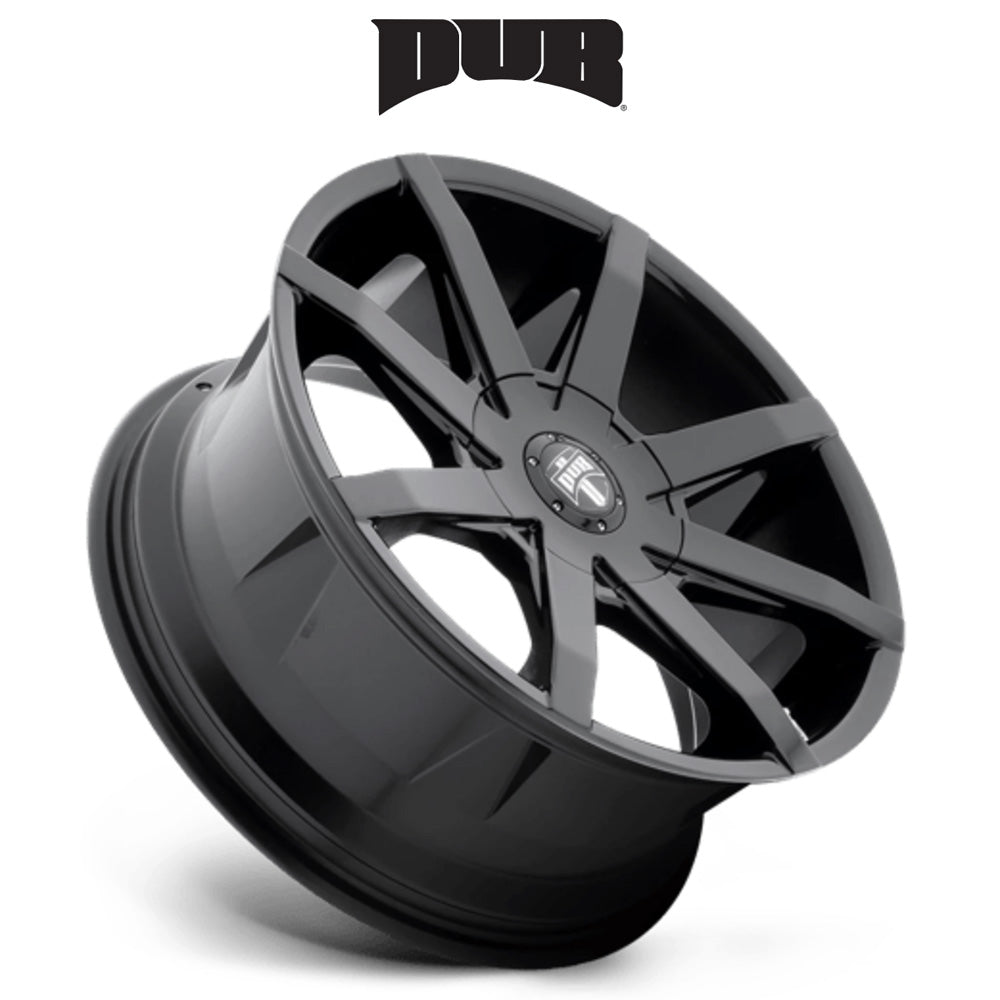 テスラ モデル３ (TESLA Model 3)用 ダブ プッシュ 20x8.5J グロスブラック ホイール４本セット DUB Push S110 20X8.5 5X4.5/5.0 GL-BLK 30MM (送料無料)