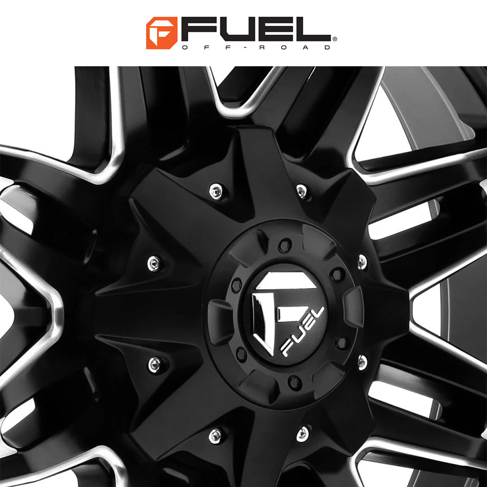 トヨタ ランドクルーザー用 フューエル リーサル 20x9J ET 20 フロント、リア マットブラックミルド ホイール４本セット　Fuel LETHAL 20X9 6X135/5.5 106.1 NBD 20MM (消費税、送料込み)