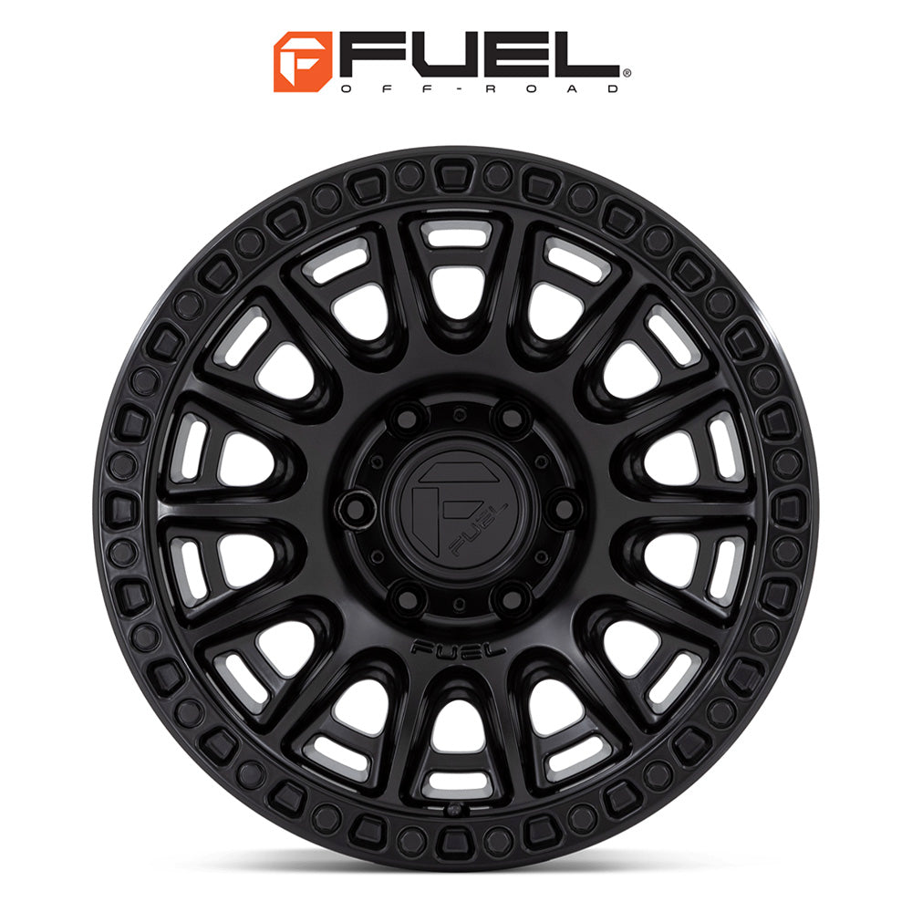 トヨタ ランドクルーザー用 フューエル サイクル 17x8.5J ET 25 フロント、リア ブラックアウト ホイール４本セット　Fuel CYCLE 17X8.5 6X5.5 106 BD +25 (消費税、送料込み)