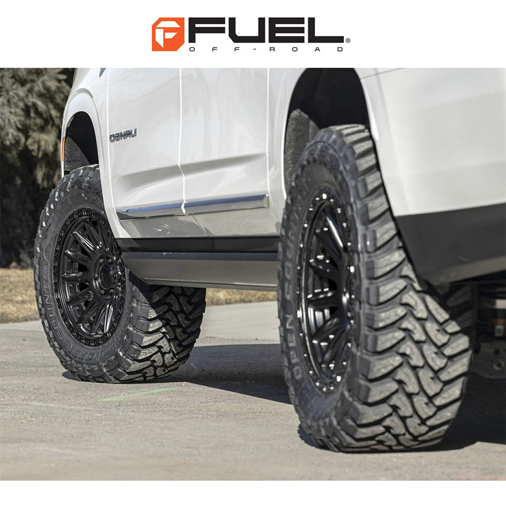 トヨタ ランドクルーザー用 フューエル サイクル 17x8.5J ET 25 フロント、リア ブラックアウト ホイール４本セット　Fuel CYCLE 17X8.5 6X5.5 106 BD +25 (消費税、送料込み)