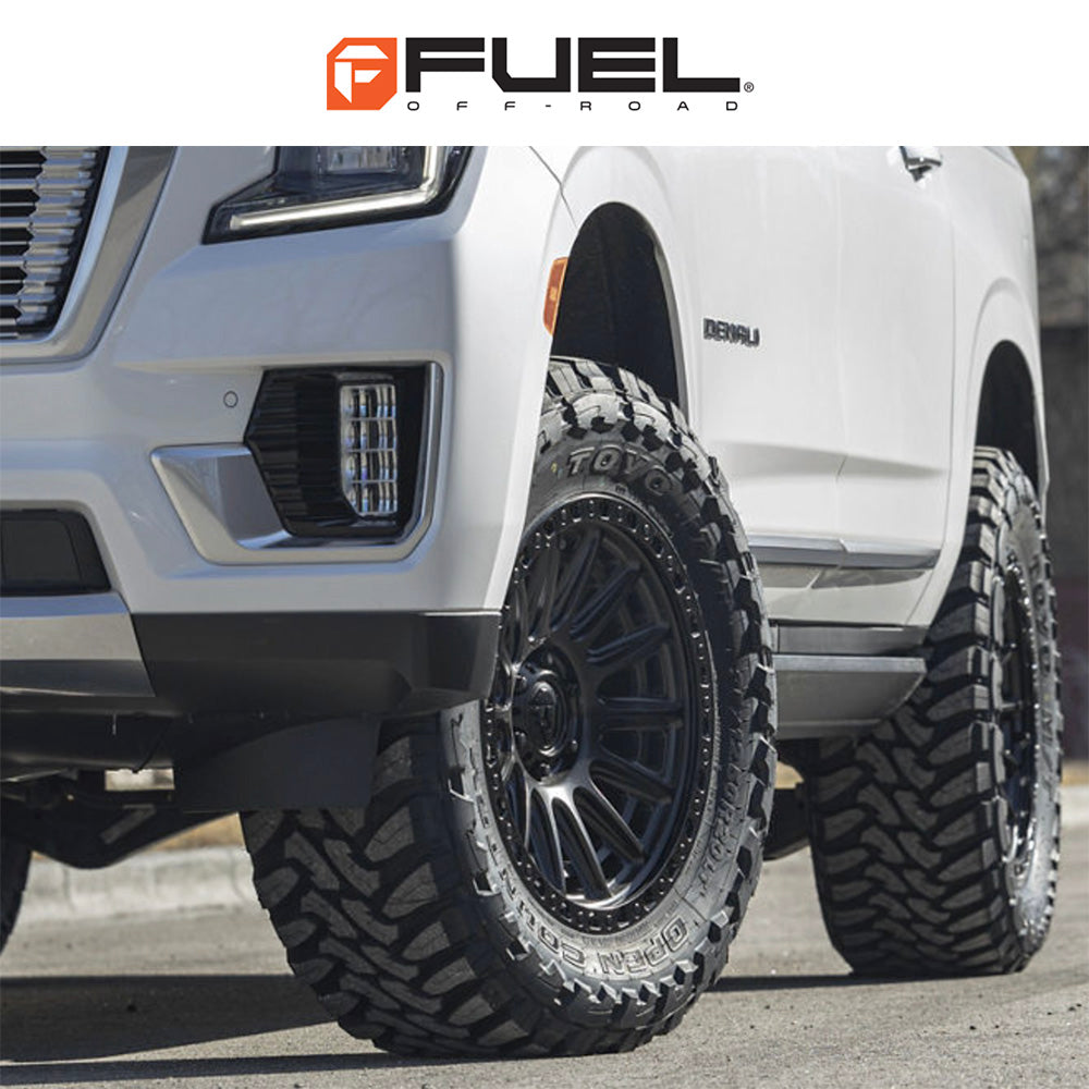 トヨタ ランドクルーザー用 フューエル サイクル 17x8.5J ET 25 フロント、リア ブラックアウト ホイール４本セット　Fuel CYCLE 17X8.5 6X5.5 106 BD +25 (消費税、送料込み)