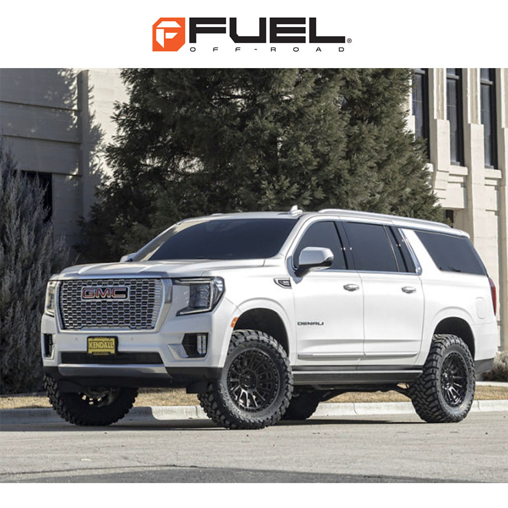トヨタ ランドクルーザー用 フューエル サイクル 17x8.5J ET 25 フロント、リア ブラックアウト ホイール４本セット　Fuel CYCLE 17X8.5 6X5.5 106 BD +25 (消費税、送料込み)