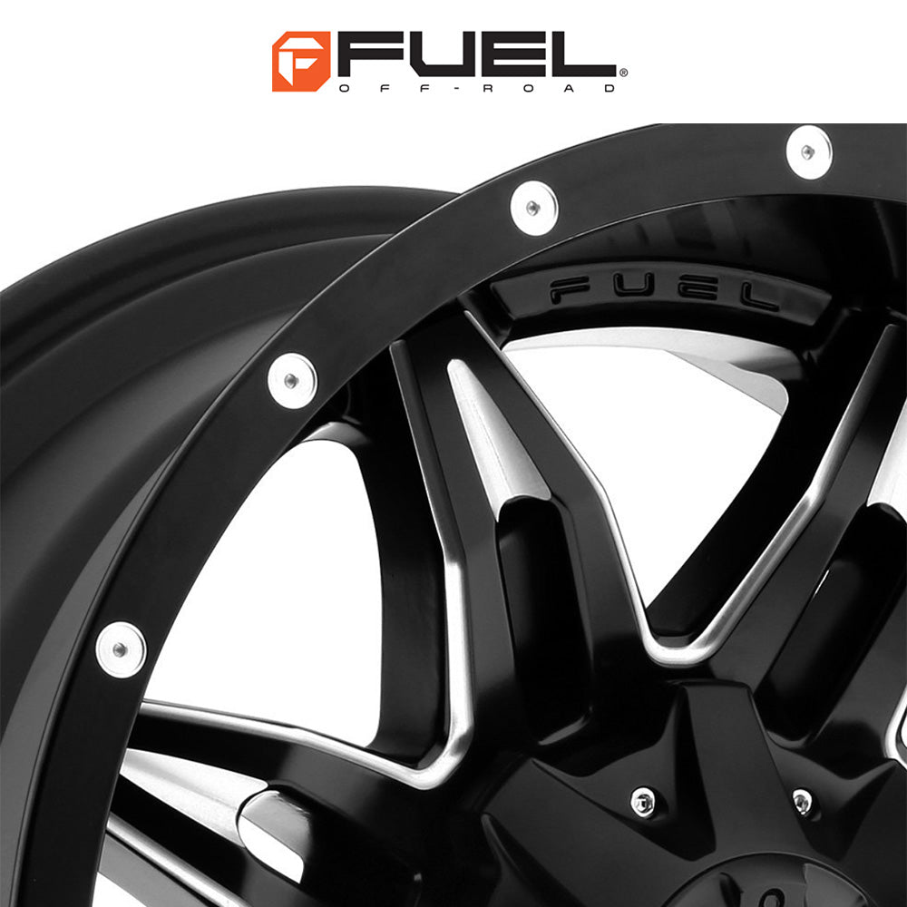 トヨタ ランドクルーザー用 フューエル リーサル 20x9J ET 20 フロント、リア マットブラックミルド ホイール４本セット　Fuel LETHAL 20X9 6X135/5.5 106.1 NBD 20MM (消費税、送料込み)