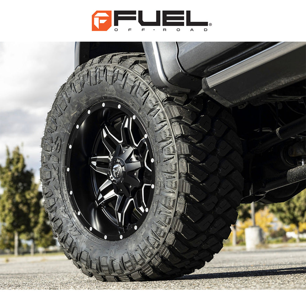 トヨタ ランドクルーザー用 フューエル リーサル 20x9J ET 20 フロント、リア マットブラックミルド ホイール４本セット　Fuel LETHAL 20X9 6X135/5.5 106.1 NBD 20MM (消費税、送料込み)
