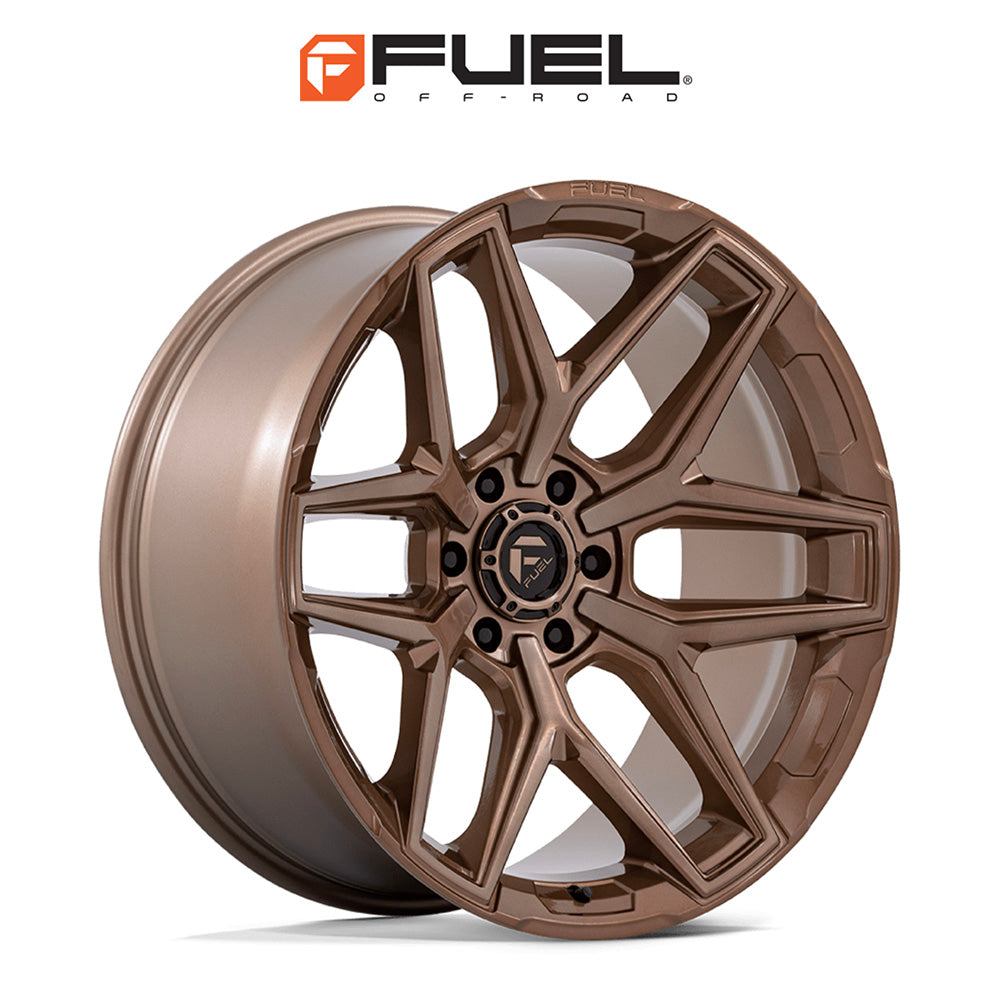トヨタ ランドクルーザー用  フューエル フラックス 18x9J ET 20 フロント、リア プラチナブロンズ ホイール４本セット　Fuel FLUX 18X9 6X5.5 106 +20 PLTNM-BRNZ (消費税、送料込み)
