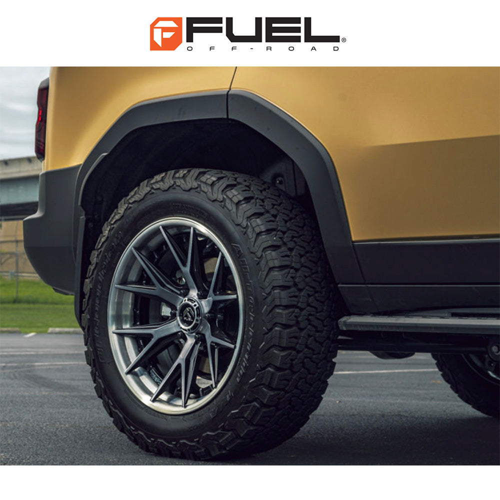 トヨタ ランドクルーザー用 フューエル カタリスト 20x9J ET 20 フロント、リア グロスブラック ブラッシュド ダークティント フュージョンフォージド ホイール４本セット　Fuel CATALYST 20X9 6X5.5 106 +20 G-BLK BRDT (消費税、送料込み)