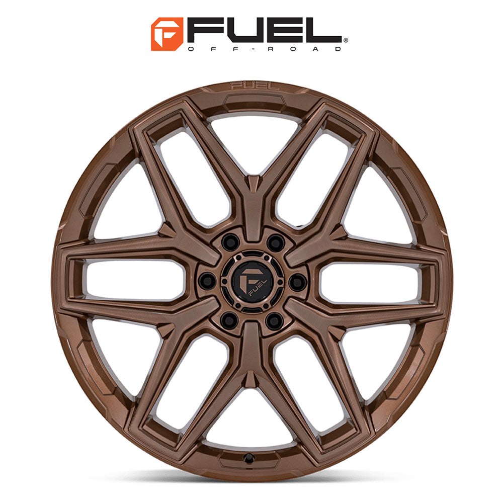 トヨタ ランドクルーザー用  フューエル フラックス 18x9J ET 20 フロント、リア プラチナブロンズ ホイール４本セット　Fuel FLUX 18X9 6X5.5 106 +20 PLTNM-BRNZ (消費税、送料込み)