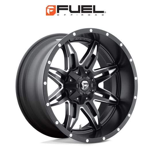 トヨタ ランドクルーザー用 フューエル リーサル 20x9J ET 20 フロント、リア マットブラックミルド ホイール４本セット　Fuel LETHAL 20X9 6X135/5.5 106.1 NBD 20MM (消費税、送料込み)