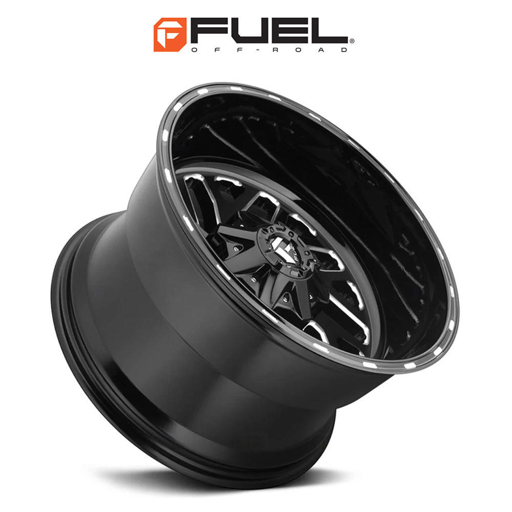 トヨタ ランドクルーザー用 フューエル トリトン 20x9J ET 20 フロント、リア グロスブラックミルド ホイール４本セット　Fuel TRITON 20X9 6X135/5.5 106.1 NBL +20 (消費税、送料込み)