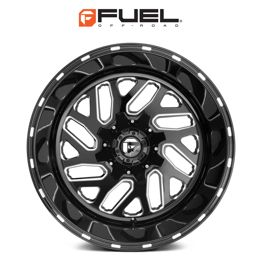 トヨタ ランドクルーザー用 フューエル トリトン 20x9J ET 20 フロント、リア グロスブラックミルド ホイール４本セット　Fuel TRITON 20X9 6X135/5.5 106.1 NBL +20 (消費税、送料込み)