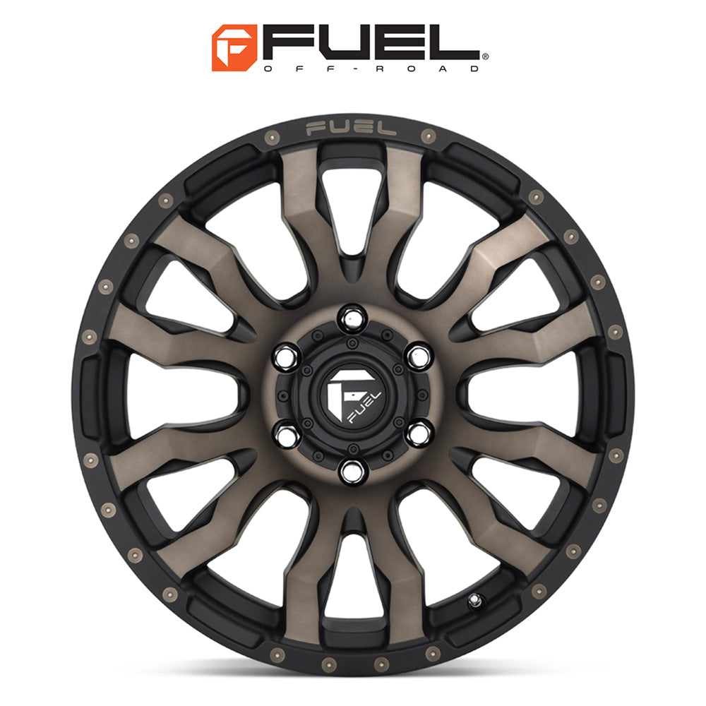 トヨタ ランドクルーザー用 フューエル ブリッツ 20x9J ET 20 フロント、リア マットブラック ダブルダークティント ホイール４本セット　Fuel BLITZ 20X9 6X5.5 106.1 MBT +20 (消費税、送料込み)
