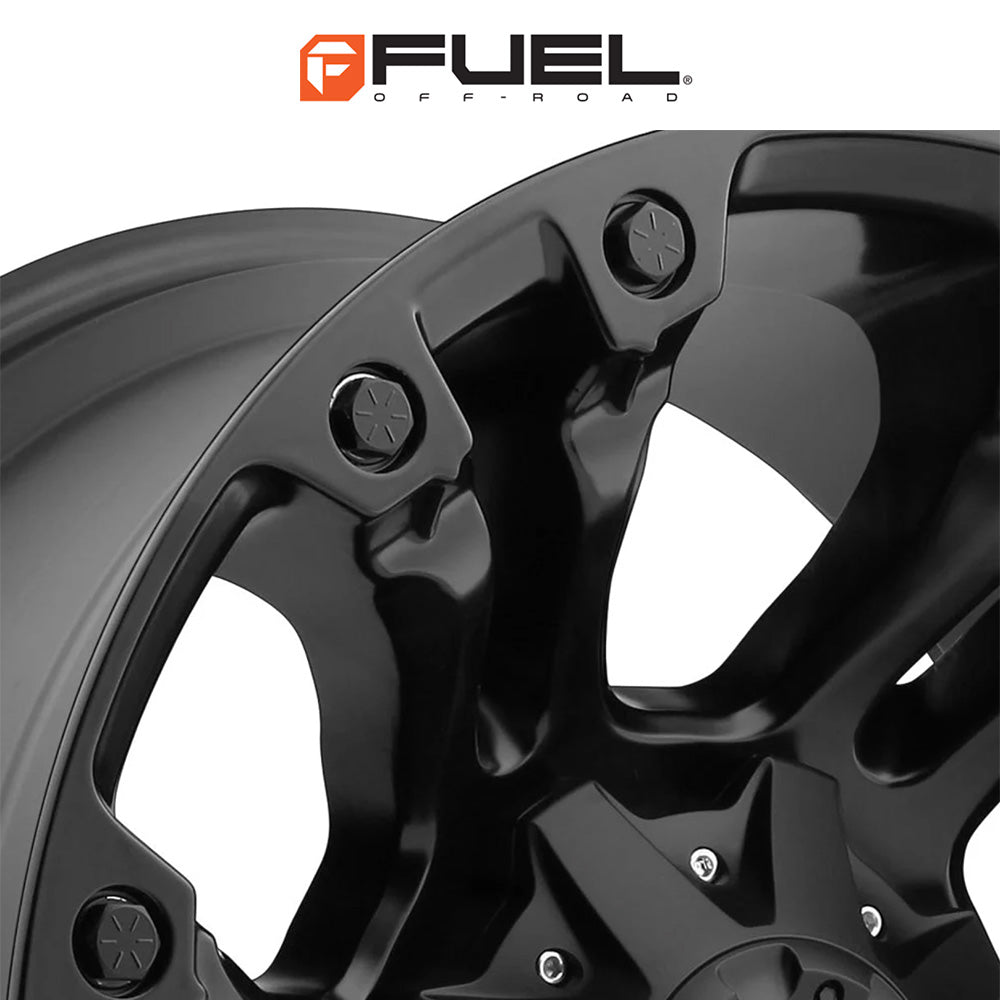 トヨタ ランドクルーザー用 フューエル ベイパー 18x9J ET 19 フロント、リア マットブラック ホイール４本セット　Fuel VAPOR 18X9 6X135/5.5 106.1 BD +19 (消費税、送料込み)