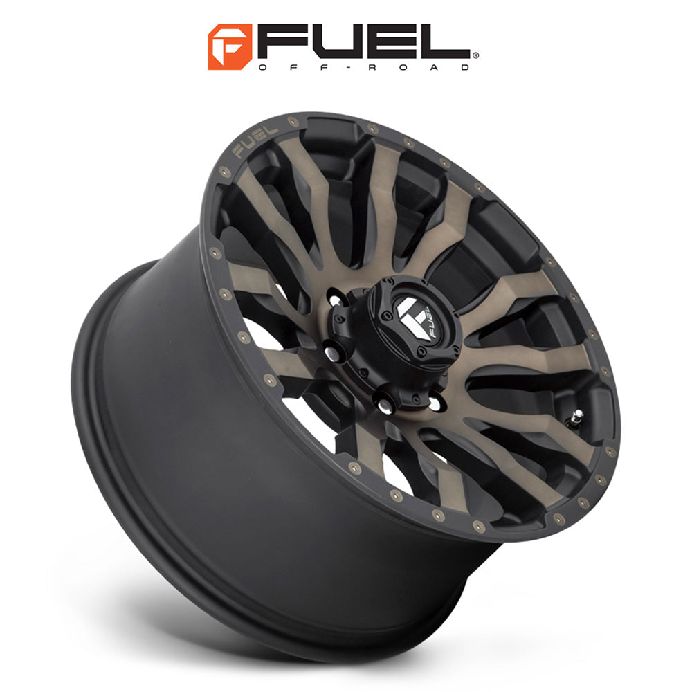 トヨタ ランドクルーザー用 フューエル ブリッツ 20x9J ET 20 フロント、リア マットブラック ダブルダークティント ホイール４本セット　Fuel BLITZ 20X9 6X5.5 106.1 MBT +20 (消費税、送料込み)