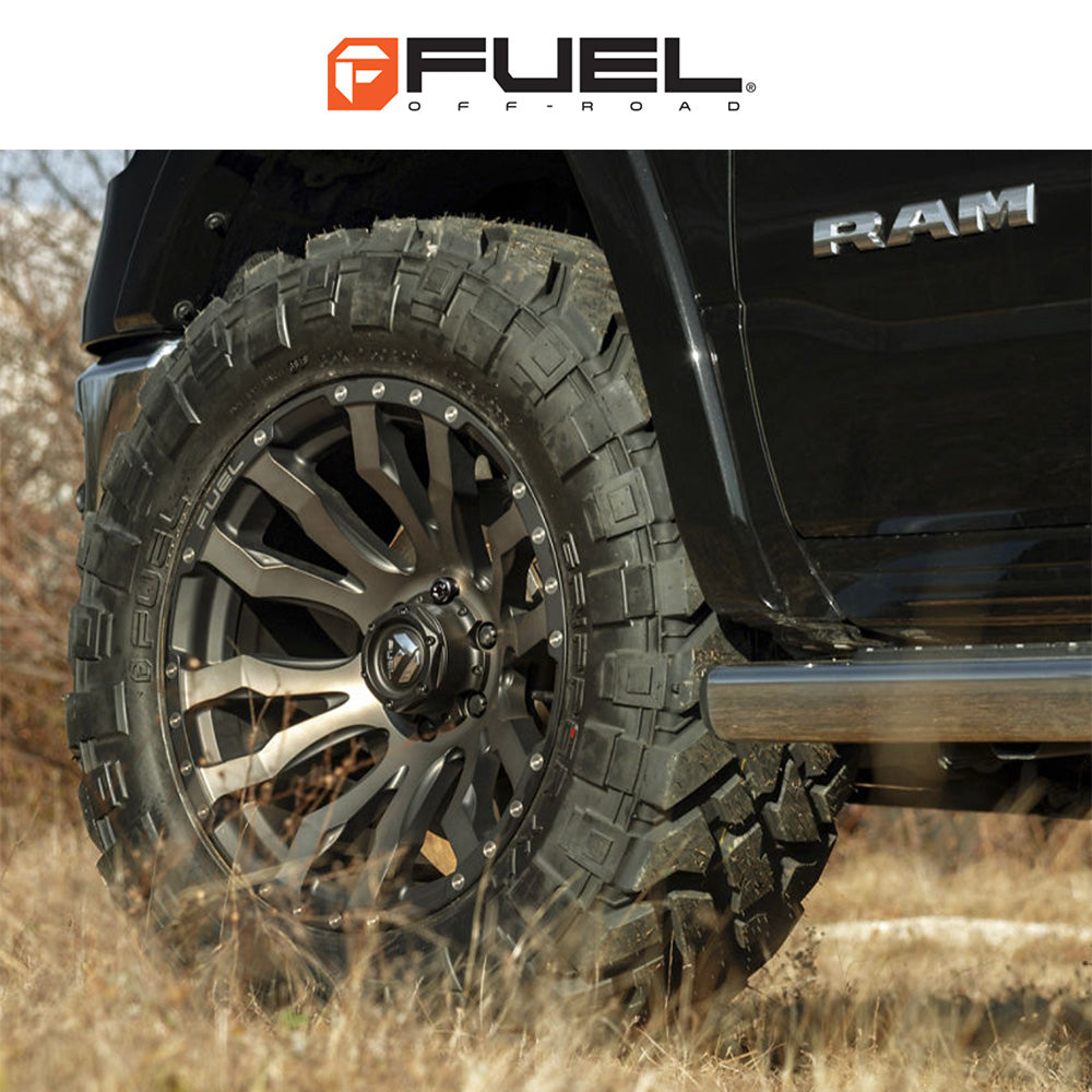 トヨタ ランドクルーザー用 フューエル ブリッツ 20x9J ET 20 フロント、リア マットブラック ダブルダークティント ホイール４本セット　Fuel BLITZ 20X9 6X5.5 106.1 MBT +20 (消費税、送料込み)
