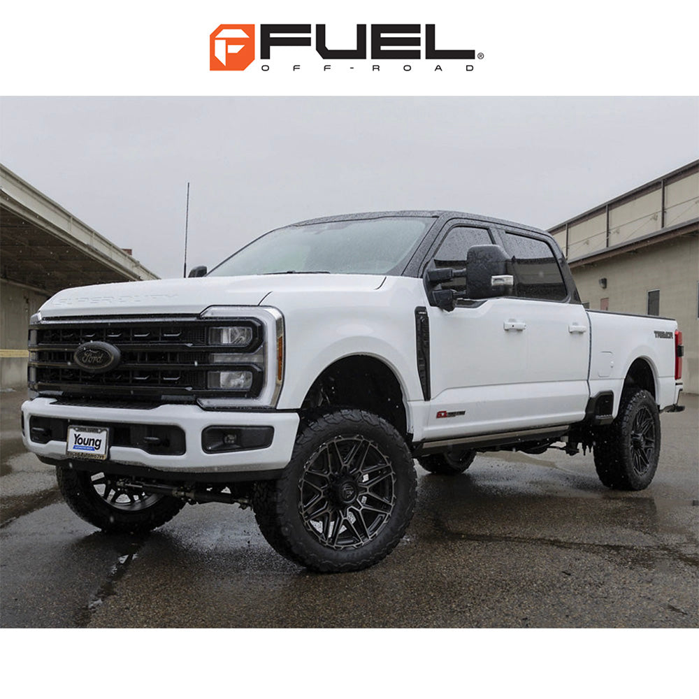 トヨタ ランドクルーザー用  フューエル インジェクター 20x9J ET 20 フロント、リア グロスブラック マシニング加工フェイス ダブルダークティント仕上げ ホイール４本セット　Fuel INJECTOR 20X9 6X5.5 106 +20 GBLK-MCH-DT (消費税、送料込み)