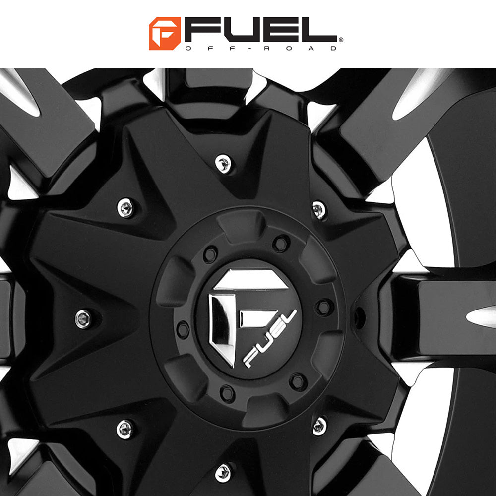 トヨタ ランドクルーザー用 フューエル クランク 18x9J ET 20 フロント、リア マットブラックミルド ホイール４本セット　Fuel KRANK 18X9 6X135/5.5 106.1 NBD +20 (消費税、送料込み)