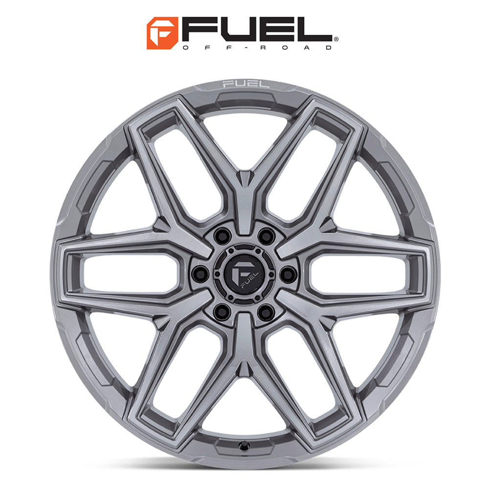 トヨタ ランドクルーザー用  フューエル フラックス 18x9J ET 20 フロント、リア プラチナム ホイール４本セット　Fuel FLUX 18X9 6X5.5 106 +20 PLTNM (消費税、送料込み)
