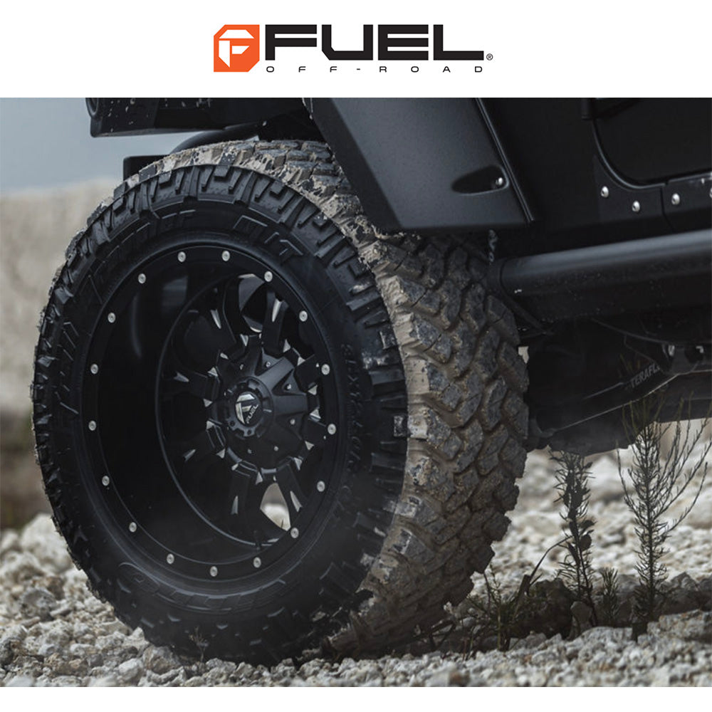 トヨタ ランドクルーザー用 フューエル クランク 18x9J ET 20 フロント、リア マットブラックミルド ホイール４本セット　Fuel KRANK 18X9 6X135/5.5 106.1 NBD +20 (消費税、送料込み)