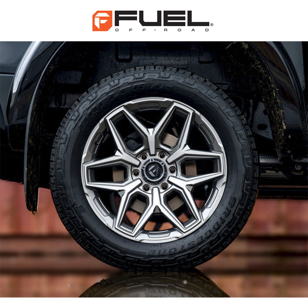 トヨタ ランドクルーザー用  フューエル フラックス 18x9J ET 20 フロント、リア プラチナム ホイール４本セット　Fuel FLUX 18X9 6X5.5 106 +20 PLTNM (消費税、送料込み)