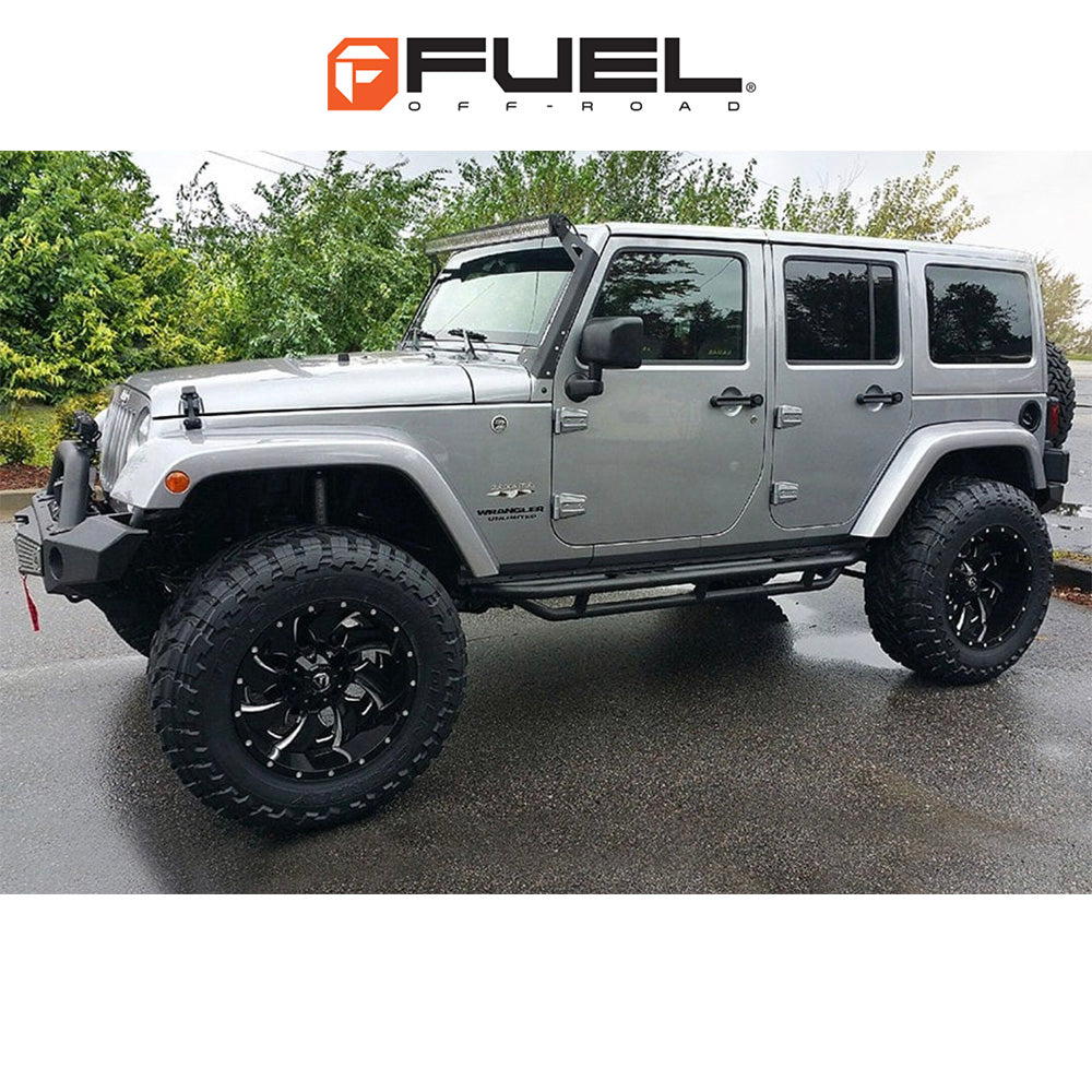トヨタ ランドクルーザー用 フューエル クリーバー 20x9J ET 20 フロント、リア グロスブラックミルド ホイール４本セット　Fuel CLEAVER 20X9 6X135/5.5 106.1 NBL +20 (消費税、送料込み)
