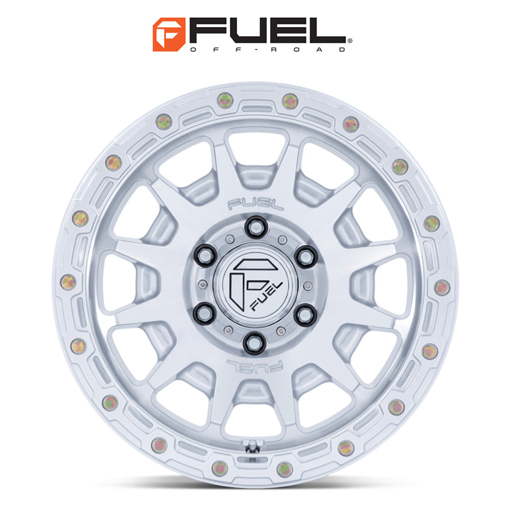 トヨタ ランドクルーザー用 フューエル フォートレス 18x9J ET 20 フロント、リア グロスシルバーマシンドフェイス ホイール４本セット　Fuel FORTRESS 18X9 6X5.5 106 +20 G-SLV-MCH (消費税、送料込み)