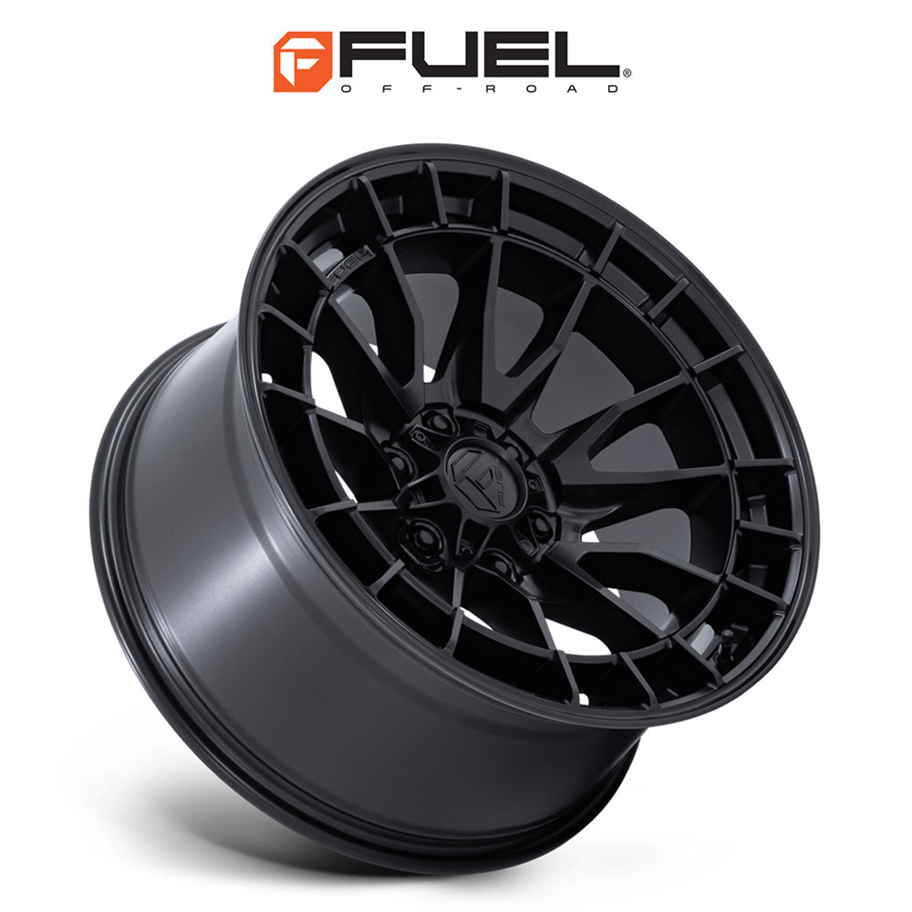 トヨタ ランドクルーザー用 フューエル レボルト 18x9J ET 20 フロント、リア マットブラック ホイール４本セット　Fuel REVOLT 18X9 6X5.5 106 +20 M-BLK (消費税、送料込み)