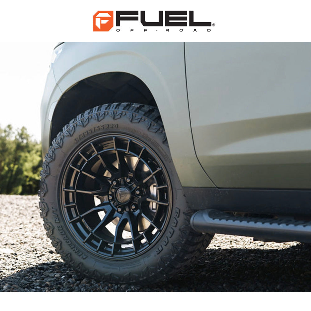 トヨタ ランドクルーザー用 フューエル レボルト 18x9J ET 20 フロント、リア マットブラック ホイール４本セット　Fuel REVOLT 18X9 6X5.5 106 +20 M-BLK (消費税、送料込み)