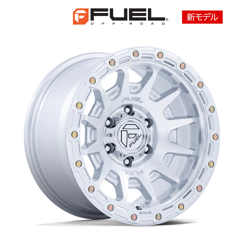トヨタ ランドクルーザー用 フューエル フォートレス 18x9J ET 20 フロント、リア グロスシルバーマシンドフェイス ホイール４本セット　Fuel FORTRESS 18X9 6X5.5 106 +20 G-SLV-MCH (消費税、送料込み)