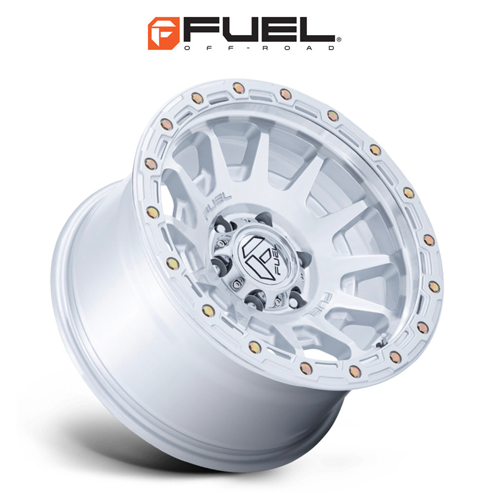 トヨタ ランドクルーザー用 フューエル フォートレス 18x9J ET 20 フロント、リア グロスシルバーマシンドフェイス ホイール４本セット　Fuel FORTRESS 18X9 6X5.5 106 +20 G-SLV-MCH (消費税、送料込み)