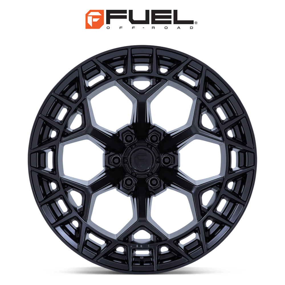 トヨタ ランドクルーザー用  フューエル チャージャー 20x9J ET 20 フロント、リア ブラックアウト ホイール４本セット　Fuel CHARGER 20X9 6X5.5 106 +20 BLK-OUT (消費税、送料込み)