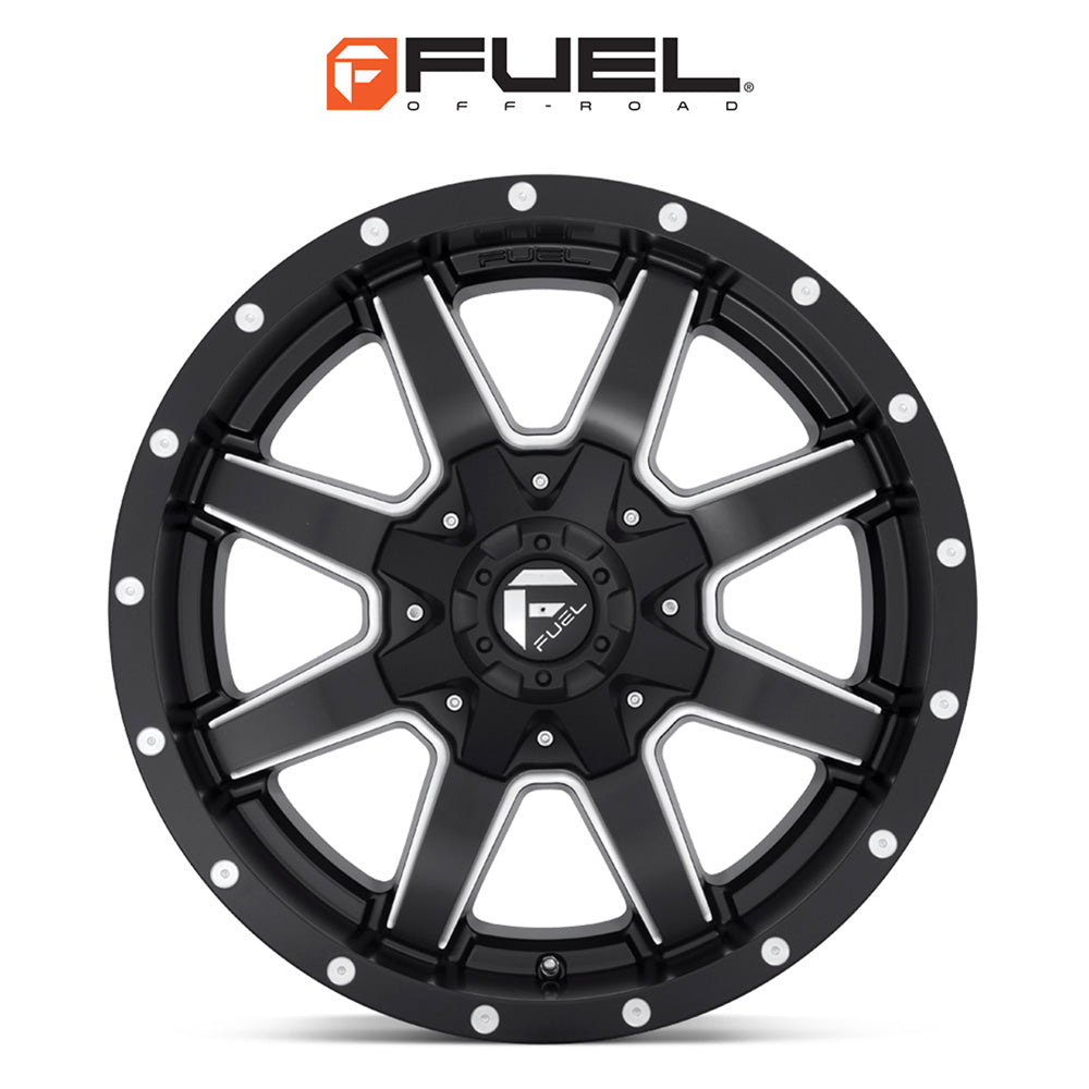 トヨタ ランドクルーザー用 フューエル マーヴェリック 17x9J ET 20 フロント、リア マットブラックミルド ホイール４本セット　Fuel MAVERICK 17X9 6X135/5.5 106.1 NBD +20 (消費税、送料込み)