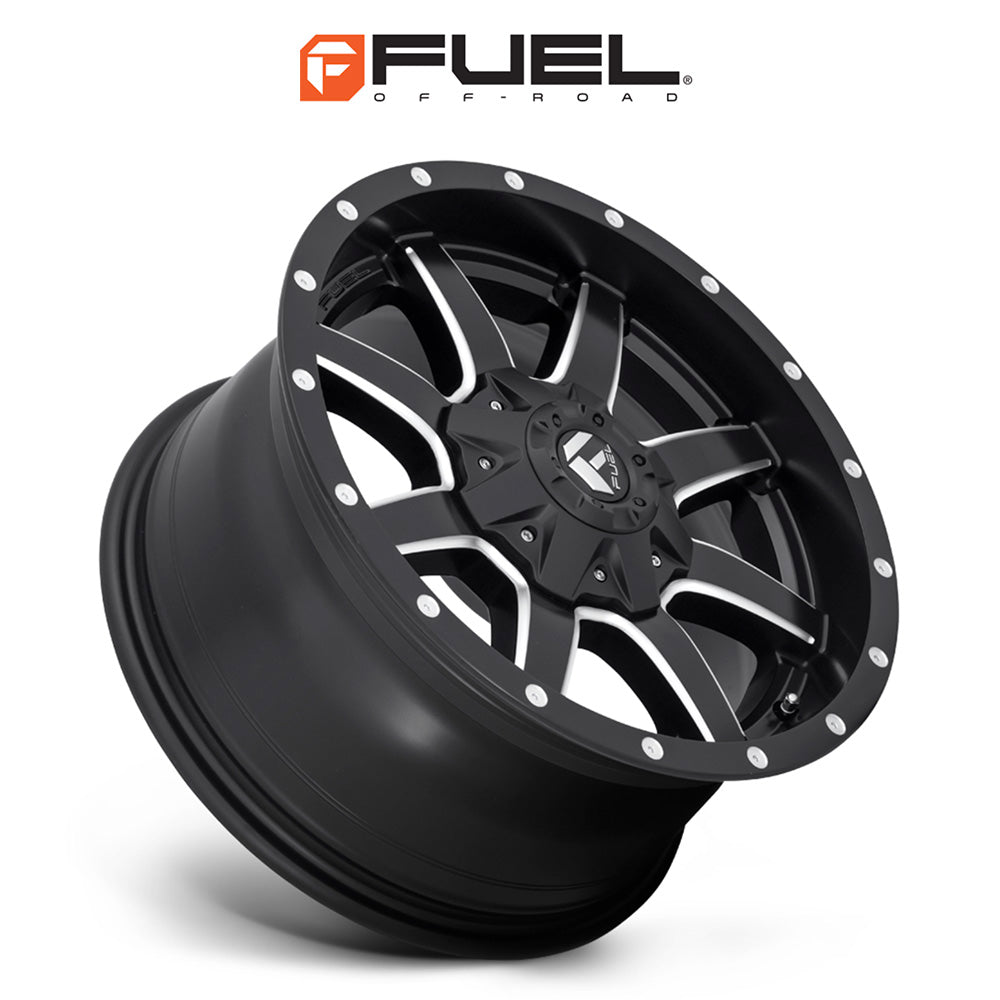 トヨタ ランドクルーザー用 フューエル マーヴェリック 17x9J ET 20 フロント、リア マットブラックミルド ホイール４本セット　Fuel MAVERICK 17X9 6X135/5.5 106.1 NBD +20 (消費税、送料込み)