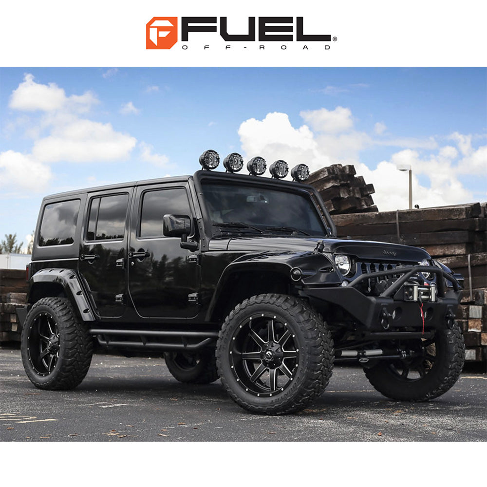 トヨタ ランドクルーザー用 フューエル マーヴェリック 17x9J ET 20 フロント、リア マットブラックミルド ホイール４本セット　Fuel MAVERICK 17X9 6X135/5.5 106.1 NBD +20 (消費税、送料込み)