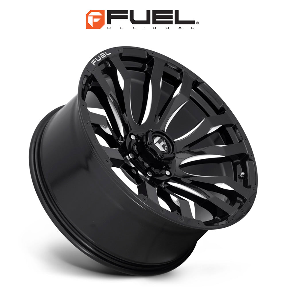 トヨタ ランドクルーザー用 フューエル ブリッツ 20x9J ET 20 フロント、リア グロスブラックミルド ホイール４本セット　Fuel BLITZ 20X9 6X5.5 106.1 NBL +20 (消費税、送料込み)