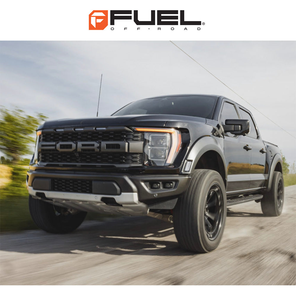 トヨタ ランドクルーザー用  フューエル チャージャー 20x9J ET 20 フロント、リア ブラックアウト ホイール４本セット　Fuel CHARGER 20X9 6X5.5 106 +20 BLK-OUT (消費税、送料込み)