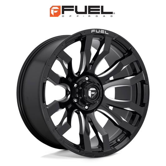 トヨタ ランドクルーザー用 フューエル ブリッツ 18x9J ET 20 フロント、リア グロスブラックミルド ホイール４本セット　Fuel BLITZ 18X9 6X5.5 106.1 NBL +20 (消費税、送料込み)