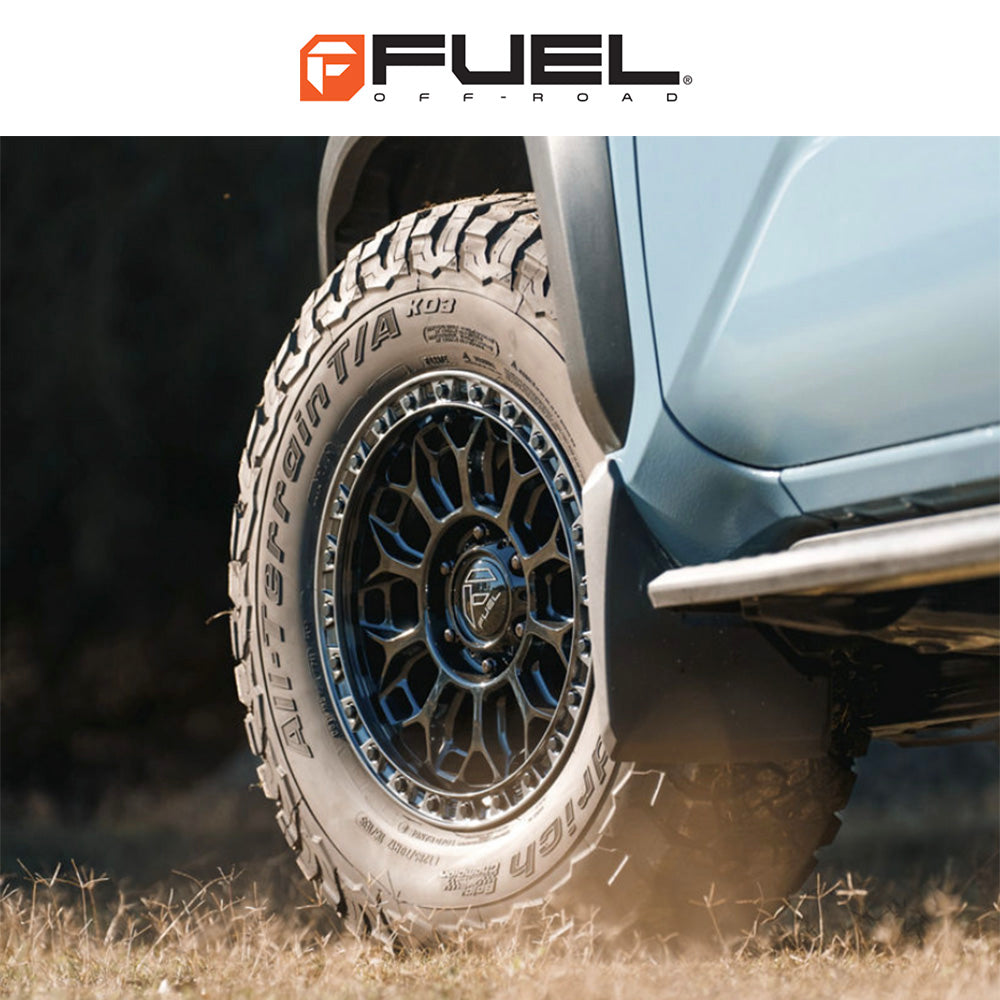 トヨタ ランドクルーザー用 フューエル タロン 17x8.5J ET 25 フロント、リア グロスブラック ガンメタルリップ ホイール４本セット　Fuel TALON 17X8.5 6X5.5 106 +25 G-BLK-GNMTL (消費税、送料込み)