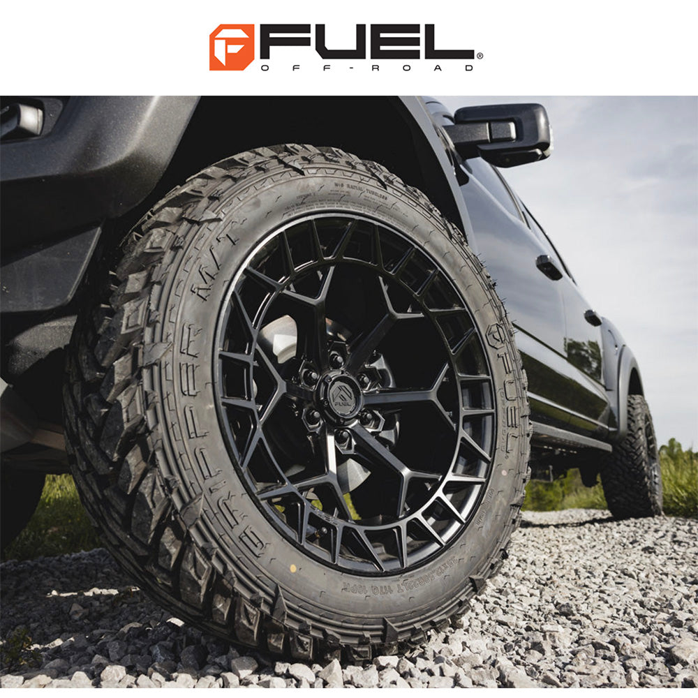 トヨタ ランドクルーザー用  フューエル チャージャー 20x9J ET 20 フロント、リア ブラックアウト ホイール４本セット　Fuel CHARGER 20X9 6X5.5 106 +20 BLK-OUT (消費税、送料込み)