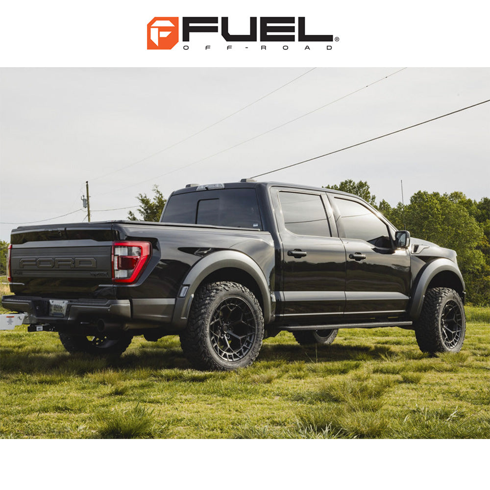 トヨタ ランドクルーザー用  フューエル チャージャー 20x9J ET 20 フロント、リア ブラックアウト ホイール４本セット　Fuel CHARGER 20X9 6X5.5 106 +20 BLK-OUT (消費税、送料込み)