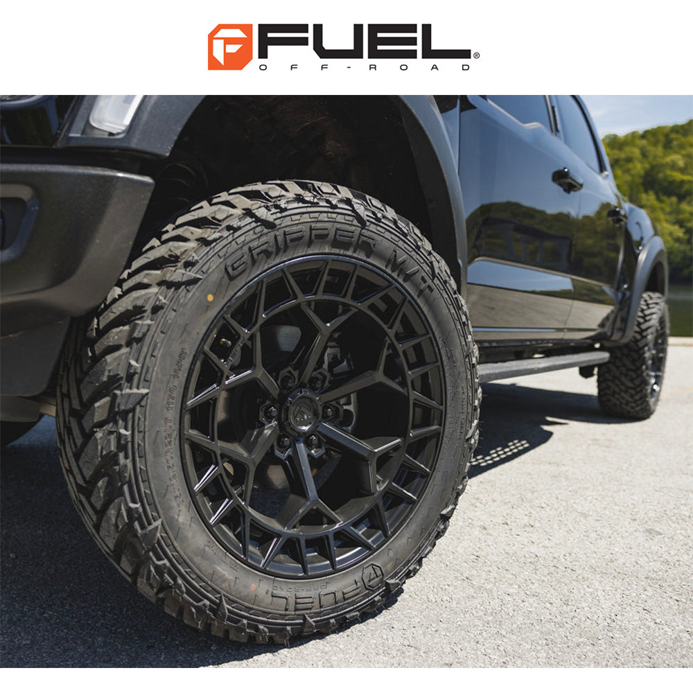 トヨタ ランドクルーザー用  フューエル チャージャー 20x9J ET 20 フロント、リア ブラックアウト ホイール４本セット　Fuel CHARGER 20X9 6X5.5 106 +20 BLK-OUT (消費税、送料込み)