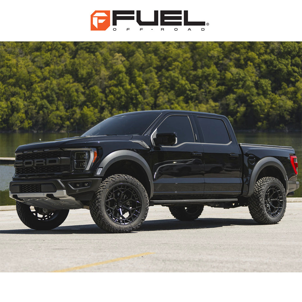 トヨタ ランドクルーザー用  フューエル チャージャー 20x9J ET 20 フロント、リア ブラックアウト ホイール４本セット　Fuel CHARGER 20X9 6X5.5 106 +20 BLK-OUT (消費税、送料込み)