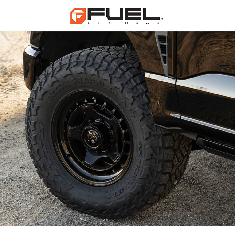 トヨタ ランドクルーザー用 フューエル コア 17x8.5J ET 25 フロント、リア マットブラック フローフォームホイール４本セット　Fuel CORE 17X8.5 6X5.5 106 +25 M-BLK (消費税、送料込み)