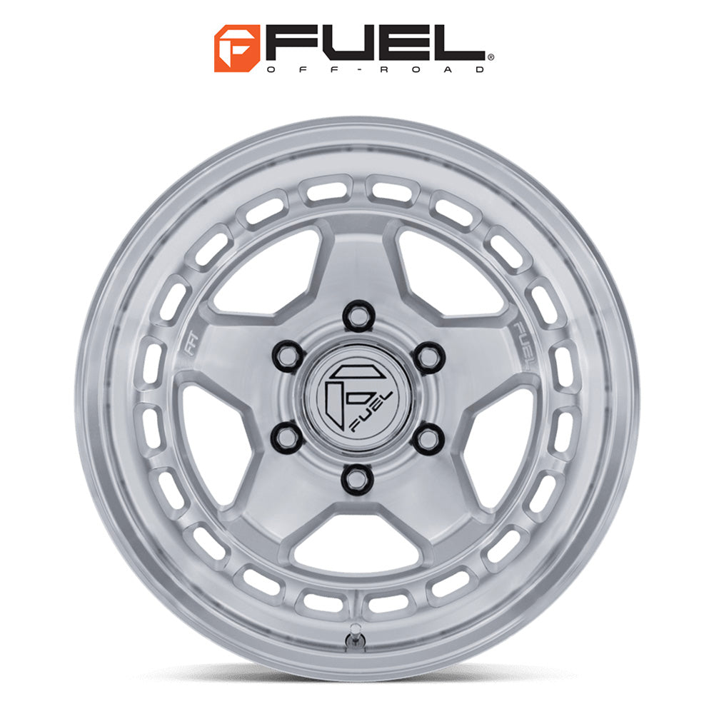 トヨタ ランドクルーザー用 フューエル コア 17x8.5J ET 25 フロント、リア ハイパーシルバー / マシーンドフェイス フローフォームホイール４本セット　Fuel CORE 17X8.5 6X5.5 106 +25 H-SLV-MCH (消費税、送料込み)