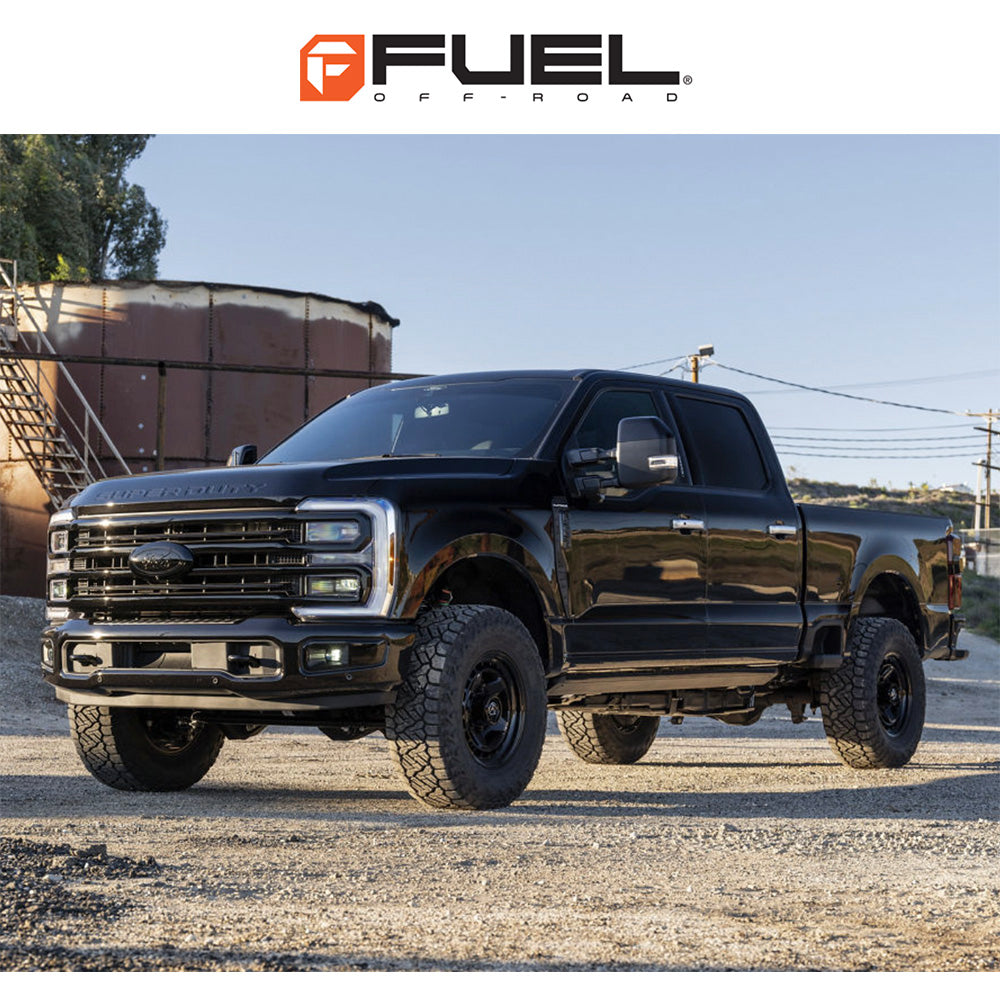 トヨタ ランドクルーザー用 フューエル コア 17x8.5J ET 25 フロント、リア マットブラック フローフォームホイール４本セット　Fuel CORE 17X8.5 6X5.5 106 +25 M-BLK (消費税、送料込み)